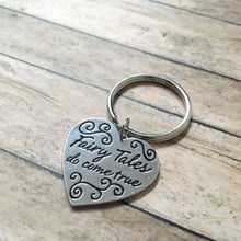 Cargar imagen en el visor de la galería, Fairy Tales do come true heart keychain