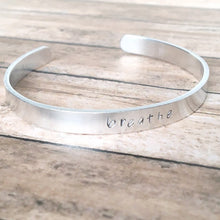 Lade das Bild in den Galerie-Viewer, Breathe bangle bracelet | Anxiety, Stress, Depression