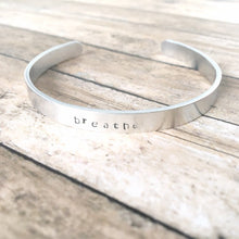 Lade das Bild in den Galerie-Viewer, Breathe bangle bracelet | Anxiety, Stress, Depression