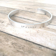 Lade das Bild in den Galerie-Viewer, Breathe bangle bracelet | Anxiety, Stress, Depression