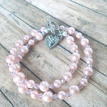 Carica l'immagine nel visualizzatore di Gallery, Pink Pearl & Crystal Choker