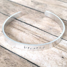 Lade das Bild in den Galerie-Viewer, Breathe bangle bracelet | Anxiety, Stress, Depression
