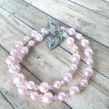 Carica l'immagine nel visualizzatore di Gallery, Pink Pearl & Crystal Choker