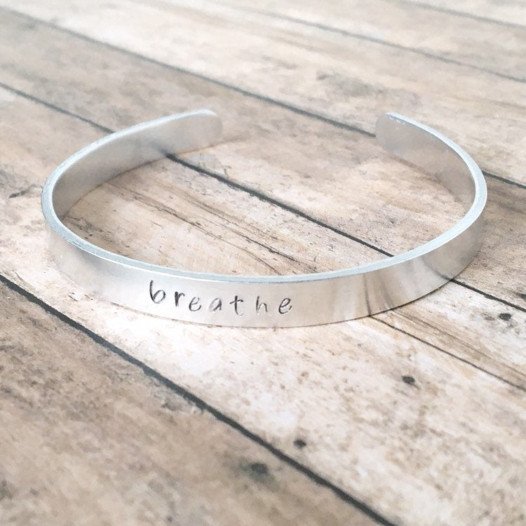Breathe bangle bracelet | Anxiety, Stress, Depression