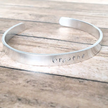 Load image into Gallery viewer, Breathe bangle bracelet | Anxiety, Stress, Depression
