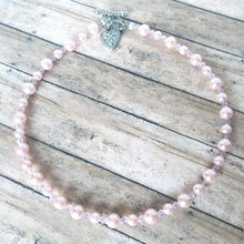 Load image into Gallery viewer, Pink Pearl &amp; Crystal Choker

