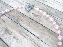 Load image into Gallery viewer, Pink Pearl &amp; Crystal Choker
