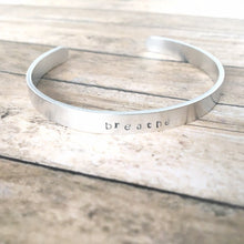 Load image into Gallery viewer, Breathe bangle bracelet | Anxiety, Stress, Depression
