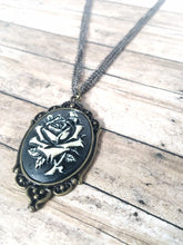 Load image into Gallery viewer, Rose cameo necklace
